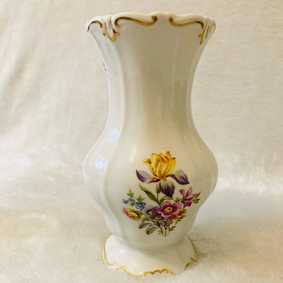 Vintage Weimar Porzellan Bud Vase with Floral Design - Picture 5 of 11